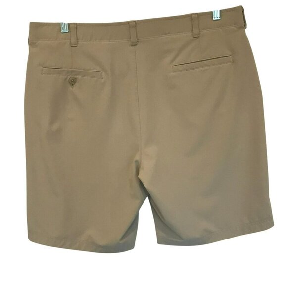Ben Hogan Men's Flat Front Bermuda Golf Shorts Sz 40 in Khaki Tan Activewear - Picture 7 of 14